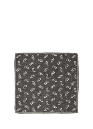 Beymen Collection Collection Erkek İpek Poşet Mendil Gri It