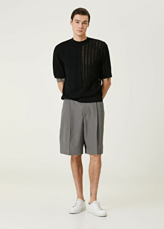 Jacquemus Erkek Gri Çift Pilili Bermuda 46 It