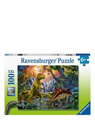 Ravensburger Çocuk Dinozor Oasis 100 Parça Puzzle 128884 - 1