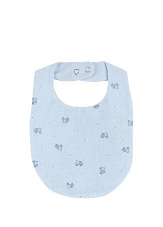 Chicco Erkek Çocuk Mavi Çıtçıtlı Mama Önlüğü -1