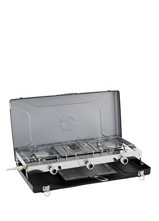 Outwell Kirishima Trio Stove Lpg Çıkışlı Üçlü Kamp Ve Karavan Ocağı Gri -1