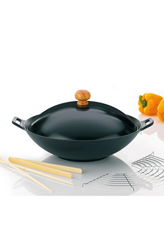 Kela Asia 5 Parça Döküm Demir Wok Seti Çok Renkli -1