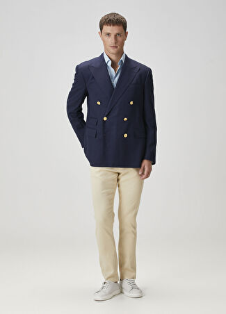 Ralph Lauren Purple Label Erkek Bej Keten Pantolon 32 Us