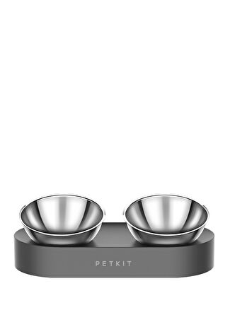Petkit Nano Metal İki Hazneli Kedi Ve Köpek Mama Kasesi Gümüş Rengi - 1