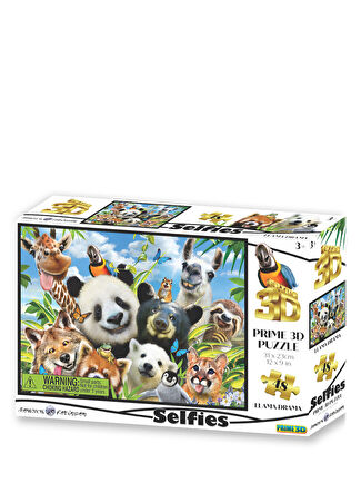 Prime3d Puzzle Çocuk 10647 Lama Selfie 48 Parça -1