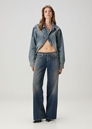 Balenciaga Kadın Mavi Jean Pantolon 25 Us