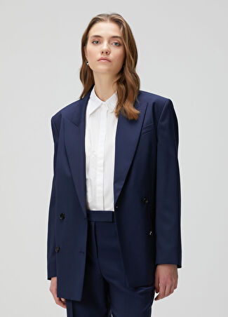 Boss Kadın Jovana Oversize Lacivert Yün Blazer 42