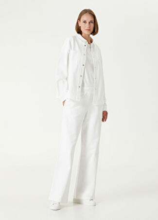 Beymen Collection Collection Kadın Beyaz Jersey Pantolon Xs