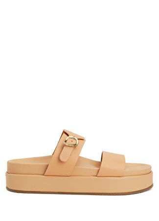 Ancient Greek Sandals Kadın Bej Deri Terlik 40