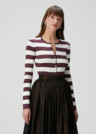 Dolce&gabbana Kadın Beyaz Bordo Hırka 38 It -1