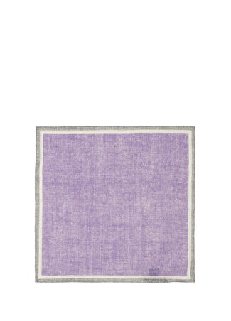 Beymen Collection Collection Erkek Mor Keten Poşet Mendil