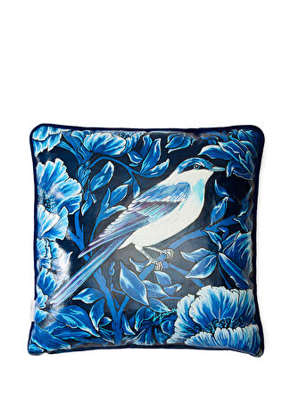 Elif Erdem Bluebird Mavi Yağlı Boya 45x45 Cm Yastık -1