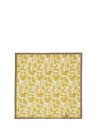 Beymen Collection Collection Erkek Sarı Keten Poşet Mendil