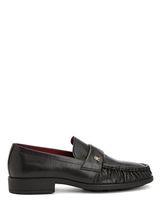 Tommy Hilfiger Kadın Siyah Deri Loafer 38 -1