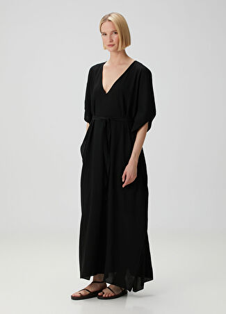 Wardrobe Nyc Kadın Siyah Maksi Kaftan Elbise Xs