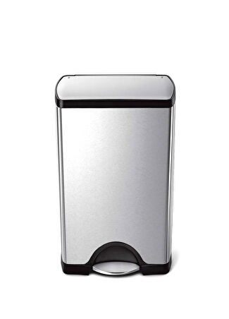 Simplehuman Dikdörtgen Çelik Pedallı Çöp Kovası 38 Lt Gri -1