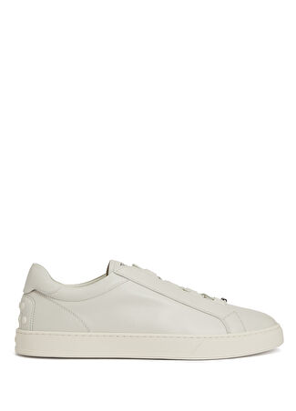 Tod's Erkek Krem Deri Sneaker Bej 6 Uk -1