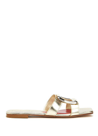 Roger Vivier Kadın Gold Deri Terlik Altın Rengi 39 -1