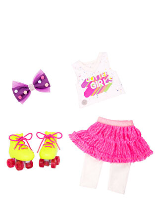 Glitter Girls Kız Çocuk Deluxe Roller Skating Fun Kıyafet Seti -1