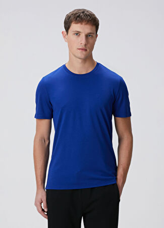 Network Erkek Saks T-Shirt Mavi S