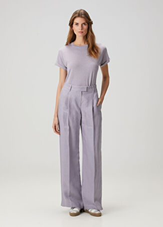 Brunello Cucinelli Kadın Pantolon Mor 34 It