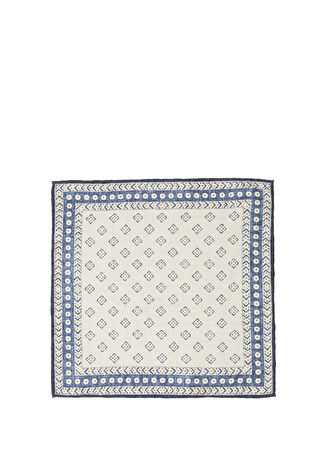 Brunello Cucinelli Erkek Colorblocked Desenli İpek Poşet Mendil