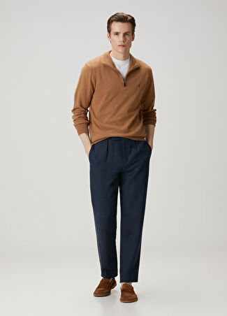 Ralph Lauren Purple Label Erkek Lacivert Keten Pantolon 34 Us