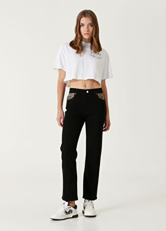 Amiri Kadın Siyah Straight Leg Jean Pantolon 25 Us