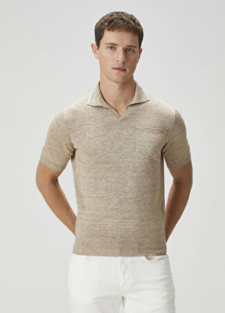 Luciano Barbera Erkek Bej Polo Triko 52 It