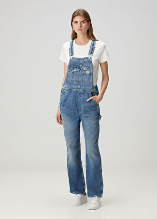 Polo Ralph Lauren Kadın Mavi Denim Tulum Xs