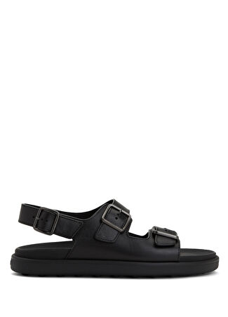 Tod's Erkek Siyah Deri Sandalet 10 Us -1
