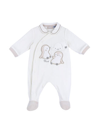 Chicco Bebek Bebe Yaka Krem Tulum 6 Ay -1