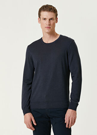 Beymen Collection Collection Erkek Lacivert Yün Basic Kazak L