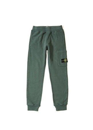 Stone Island Erkek Bebek Petrol Logo Detaylı Çocuk Eşofman Altı Mavi 4 Yaş