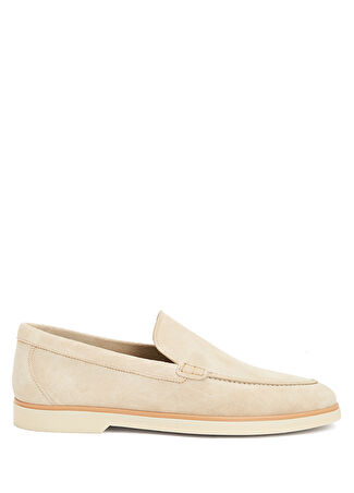 Magnanni Erkek Ekru Deri Loafer Bej 44 -1