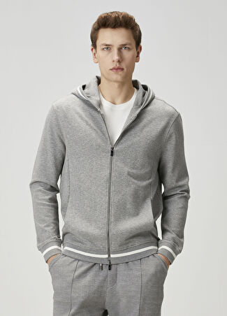 Pal Zileri Erkek Koyu Gri Sweatshirt 50 It