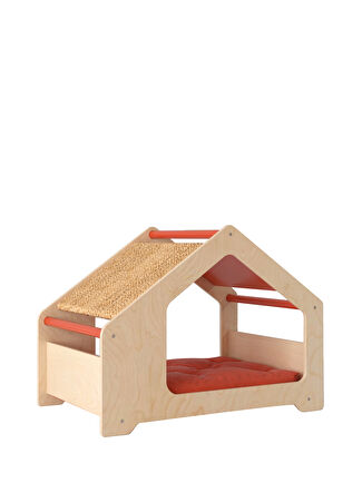 Woody&happy Patty Turuncu Küçük Irk Köpek Ve Kedi Evi -1