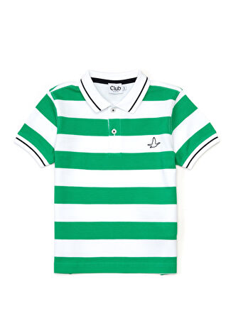 Beymen Club Club Çocuk Beyaz Yeşil Polo Yaka T-Shirt 4-6 Yaş