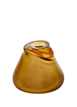 Sırça Fuma Gold Cam Obje Turuncu