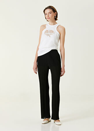 Stella Mccartney Kadın Siyah Triko Pantolon M