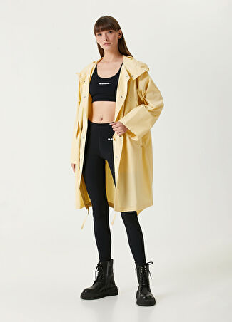 Jil Sander Kadın Logo Baskılı Parka Sarı 34 It
