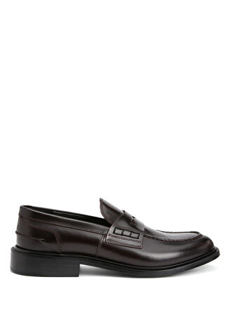 Pal Zileri Erkek Bordo Deri Loafer 43.5 -1