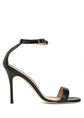 Manolo Blahnik Kadın Chaos Siyah Deri Sandalet 36 -1