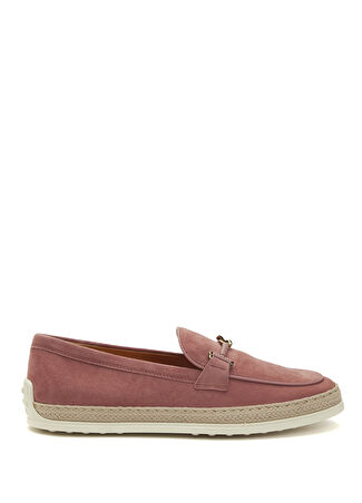 Tod's Kadın Gül Kurusu Deri Loafer Bordo 41 -1