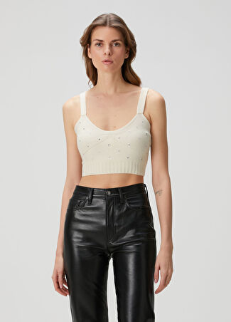 Zadig&voltaire Kadın Cropped Atlet Bej Xs