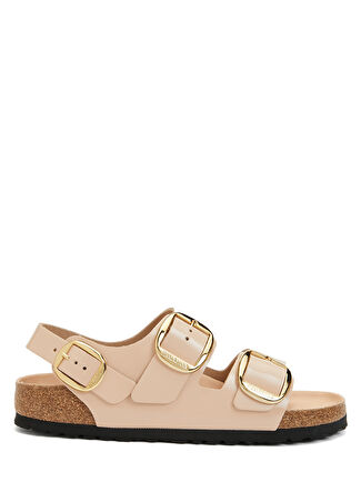 Birkenstock Kadın Madrid Big Buckle Altın Rengi Terlik Pembe 41 -1