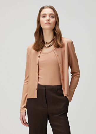 Beymen Collection Collection Kadın Nude Ribli Hırka Pembe Xs