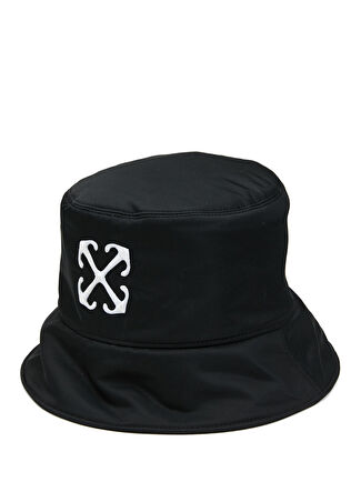 Off-white Kadın Siyah Logolu Bucket Şapka S