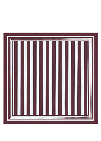 Dolce&gabbana Erkek Bordo İpek Poşet Mendil Siyah