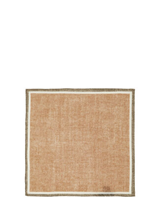 Beymen Collection Collection Erkek Kahverengi Keten Poşet Mendil